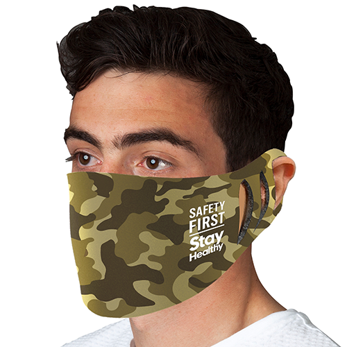Camo stretchable face masks